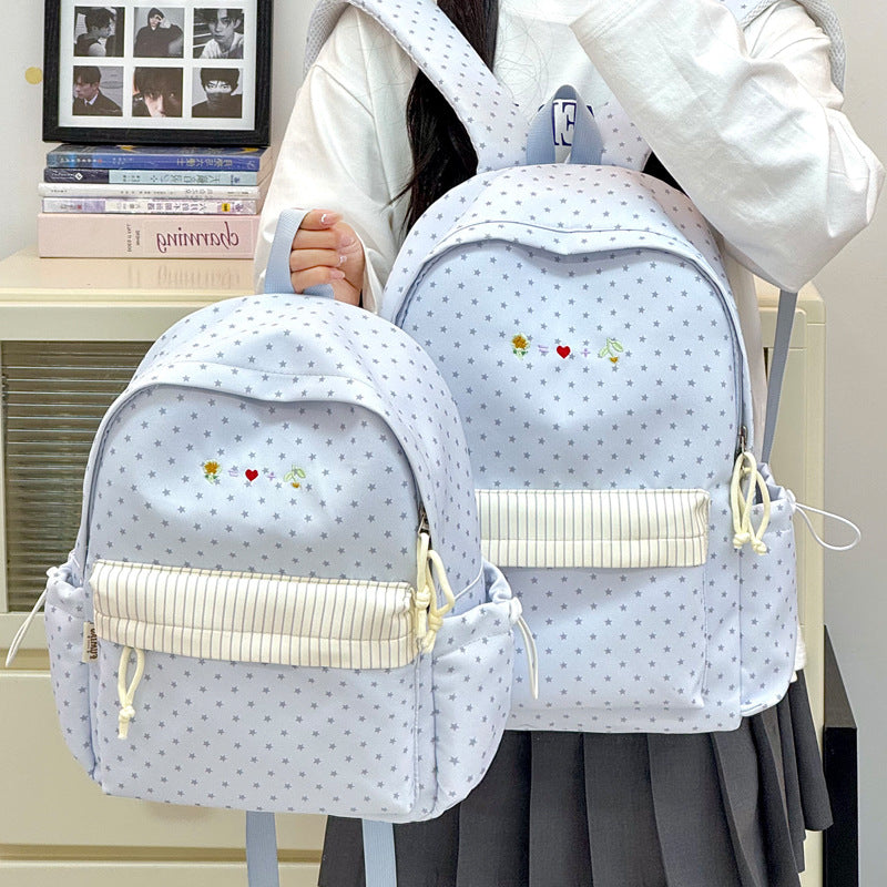 Casual Star-Printed Backpack LoungeYard — product view 3