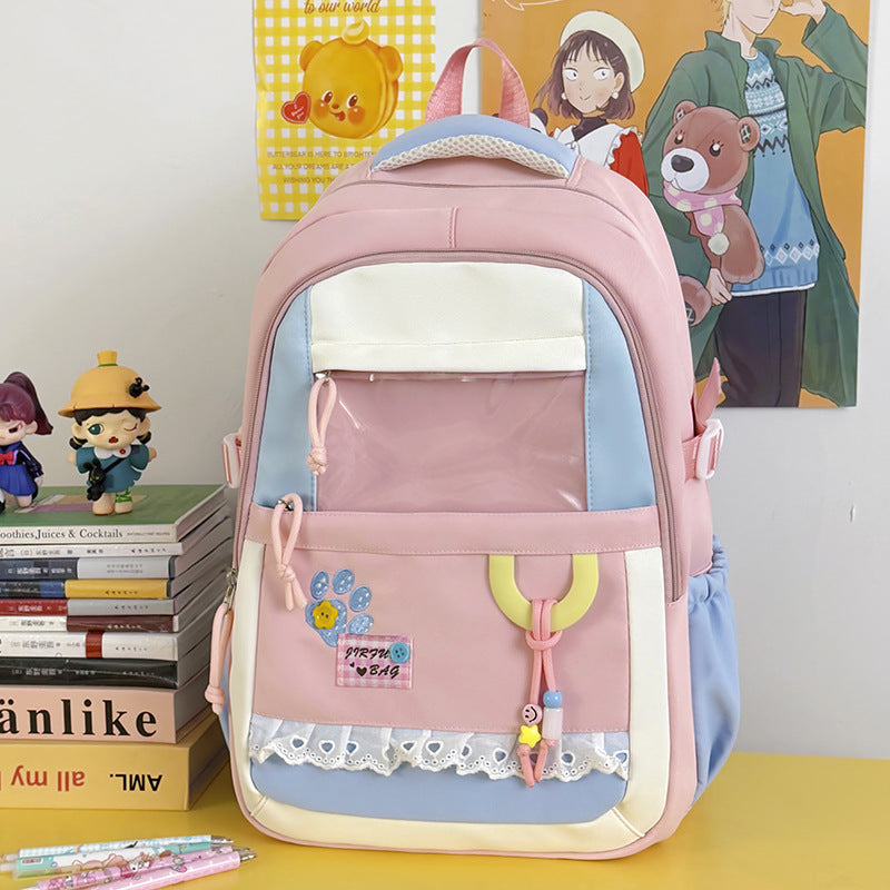 Cute Decorative Clear Window Backpack LoungeYard — product view 7