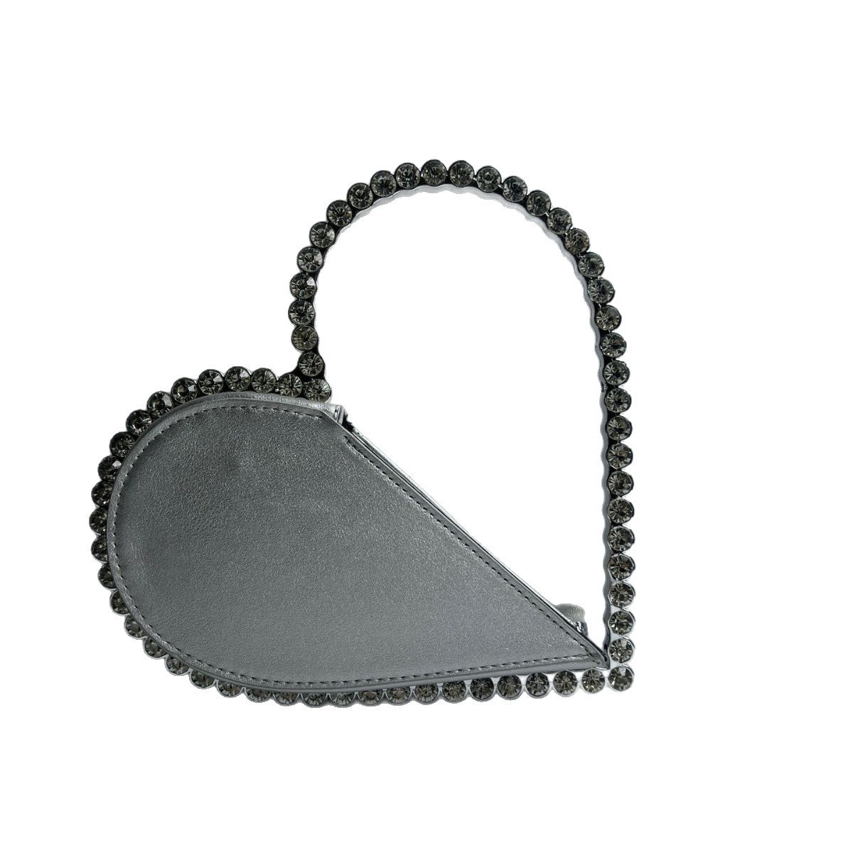 Heart-Shaped Rhinestone Handbag — product view 5