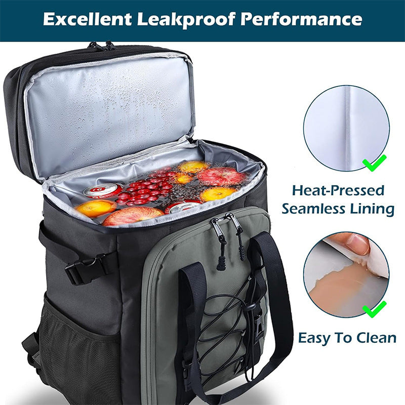 Multifunctional Insulated Drinking Backpack with Reinforced Carrying Handles LoungeYard — product view 4