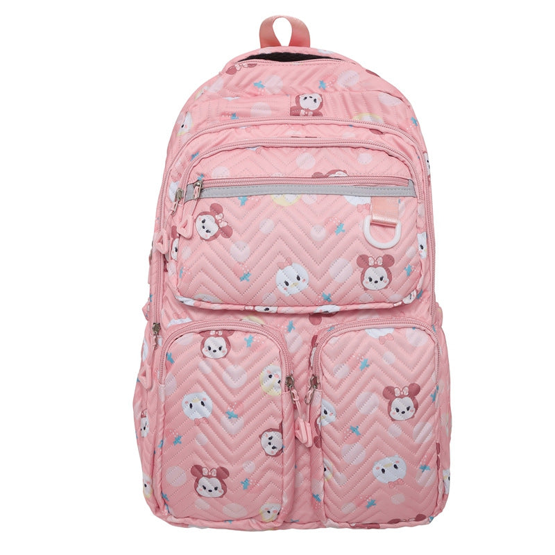 Fun Character Design Quilted Backpack LoungeYard — product view 6
