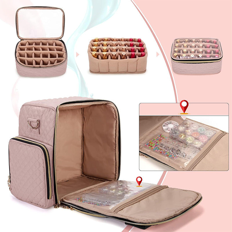 Cosmetic transport bag with organizer compartments LoungeYard — product view 4