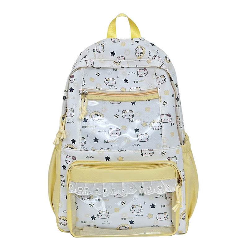 Cute Illustrated Character-Themed Backpack LoungeYard — product view 5