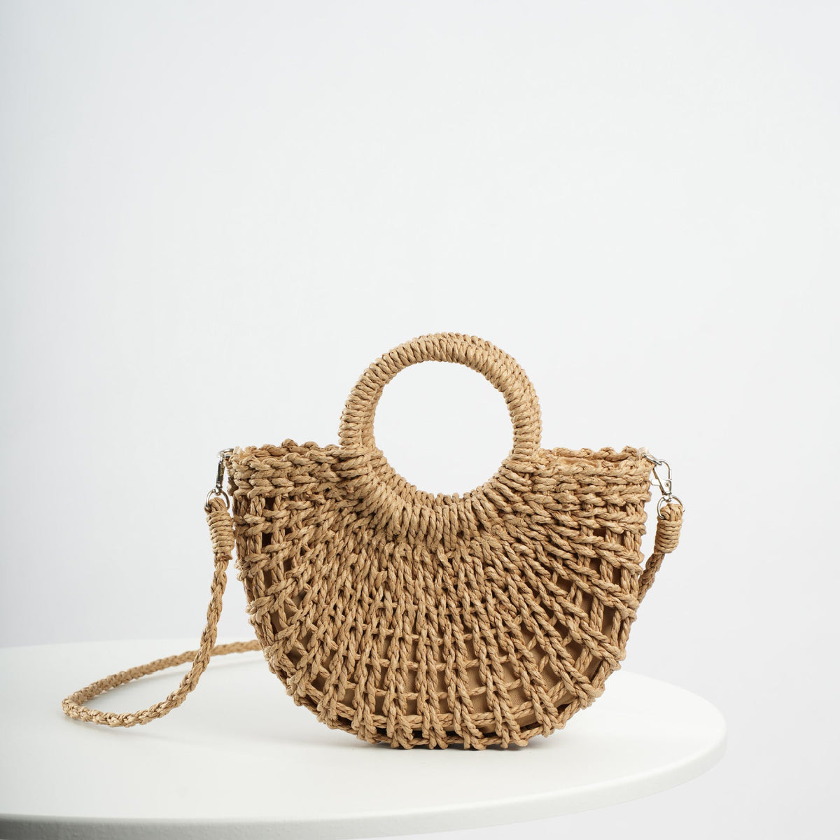 Beef Bast Handbag with Structured Design LoungeYard — product view 1