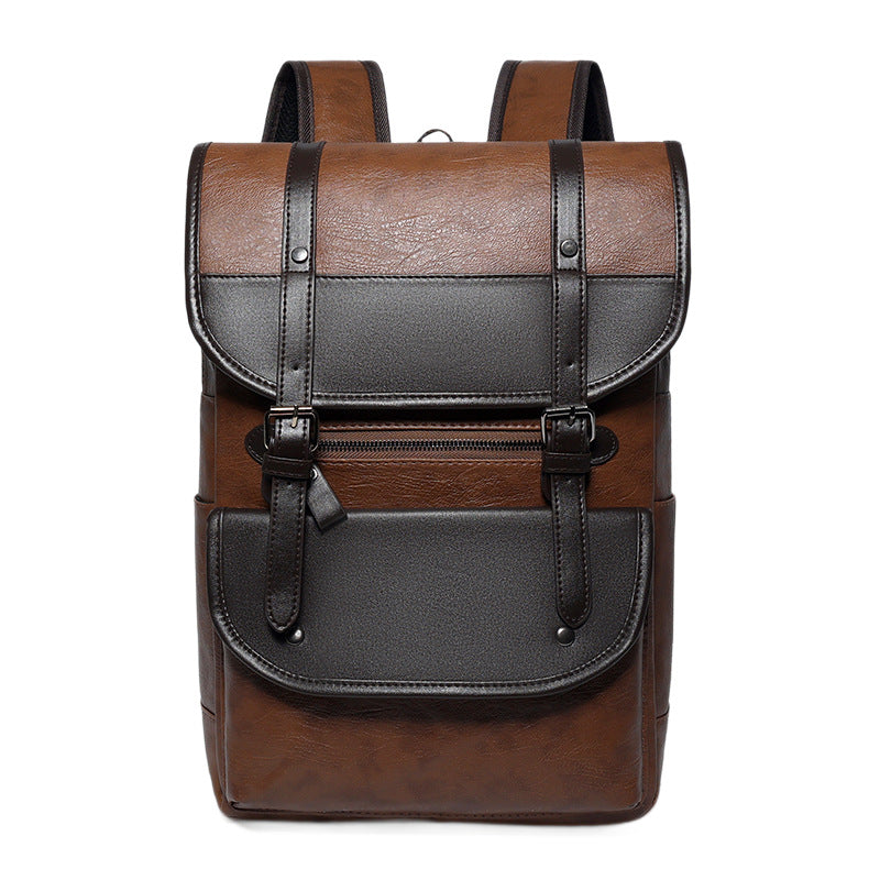 Premium Leather Laptop Backpack LoungeYard — product view 2