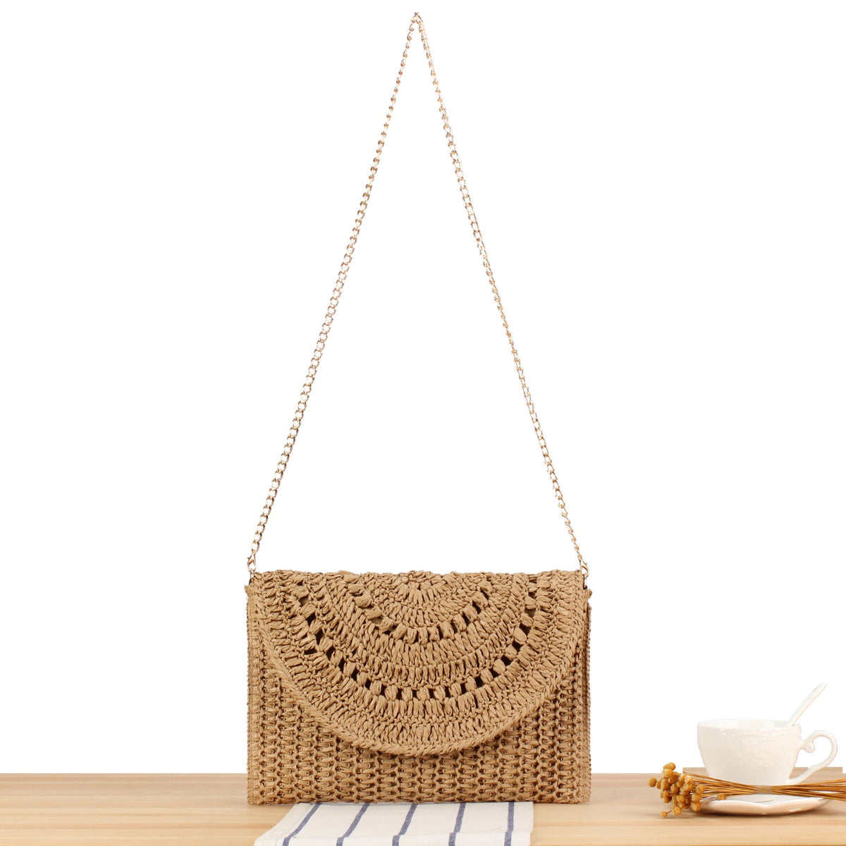 Handbag with Artistic Macrame Design LoungeYard — product view 6
