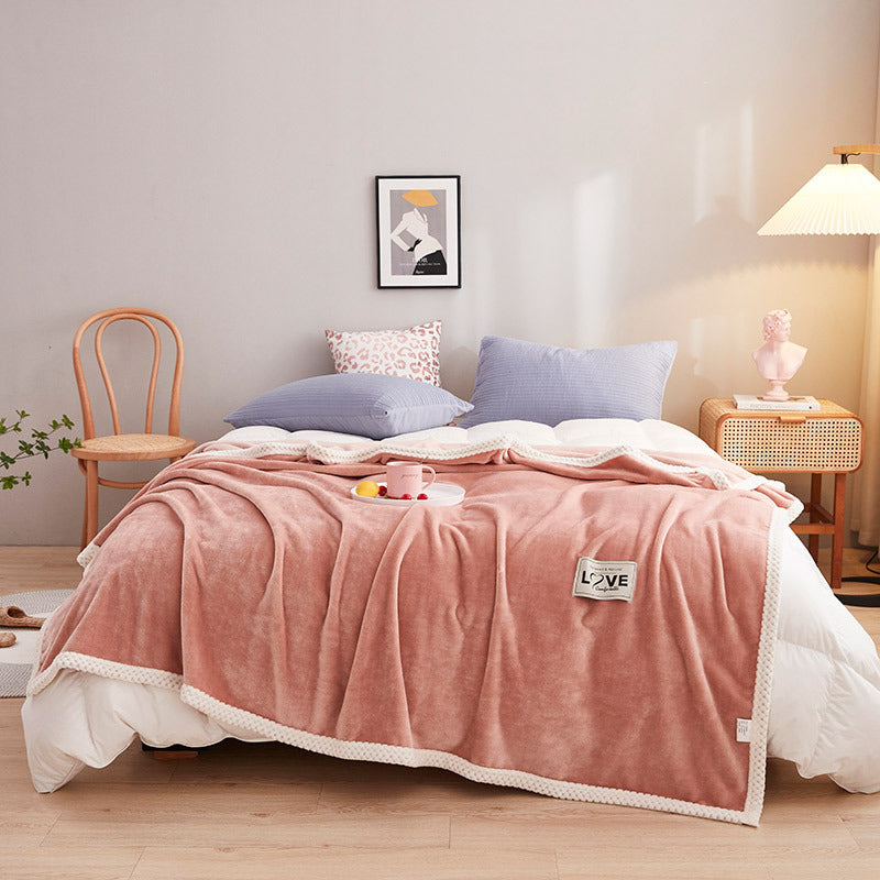 Women soft plush blanket with playful design LoungeYard — product view 4