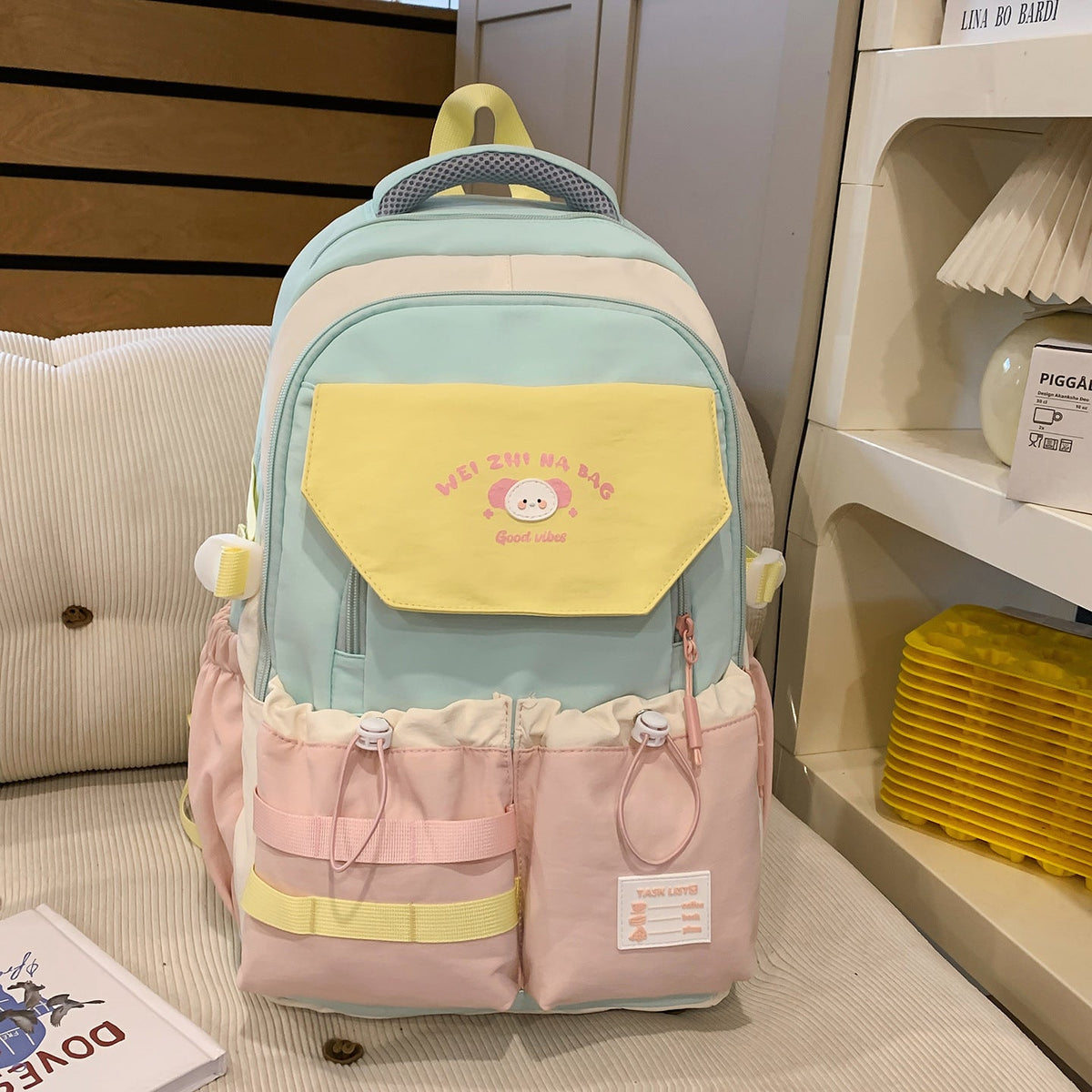 Playful Illustrated Multi-Pocket Backpack LoungeYard — product view 6
