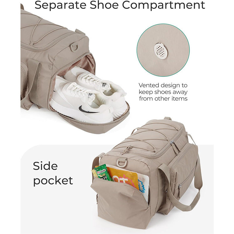 Versatile Gym Duffle Bag with Shoe Compartment LoungeYard — product view 4