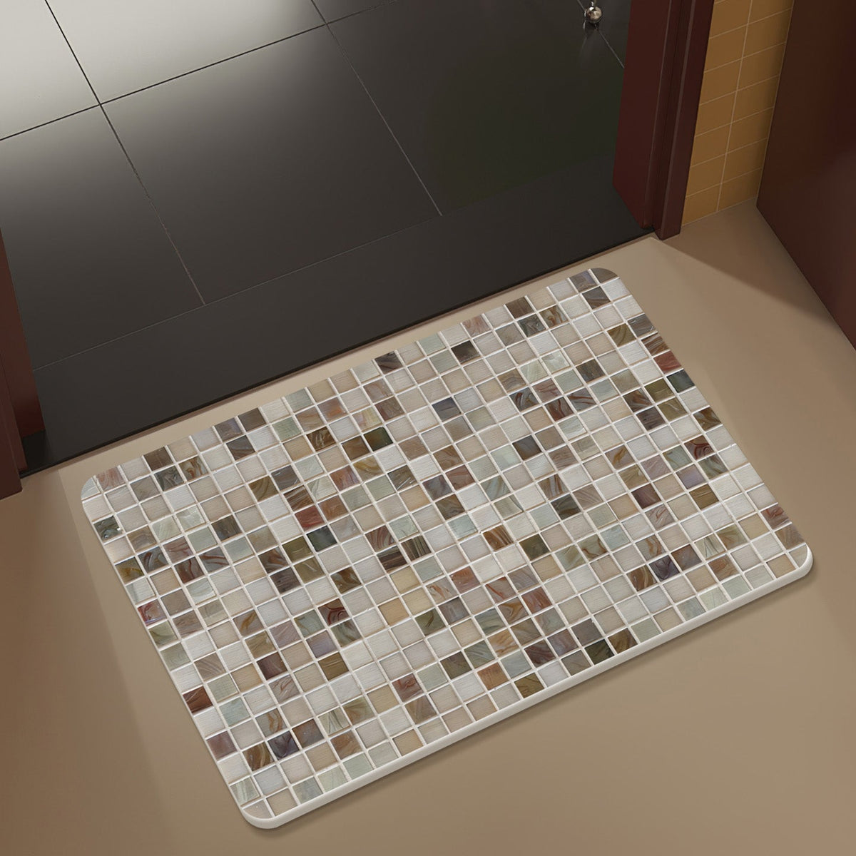 Mosaic Design Bath Mat LoungeYard — product view 3