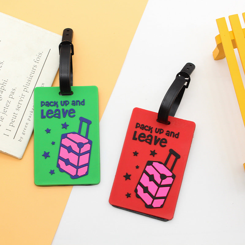 Unisex creative luggage tag in bus design LoungeYard — product view 3