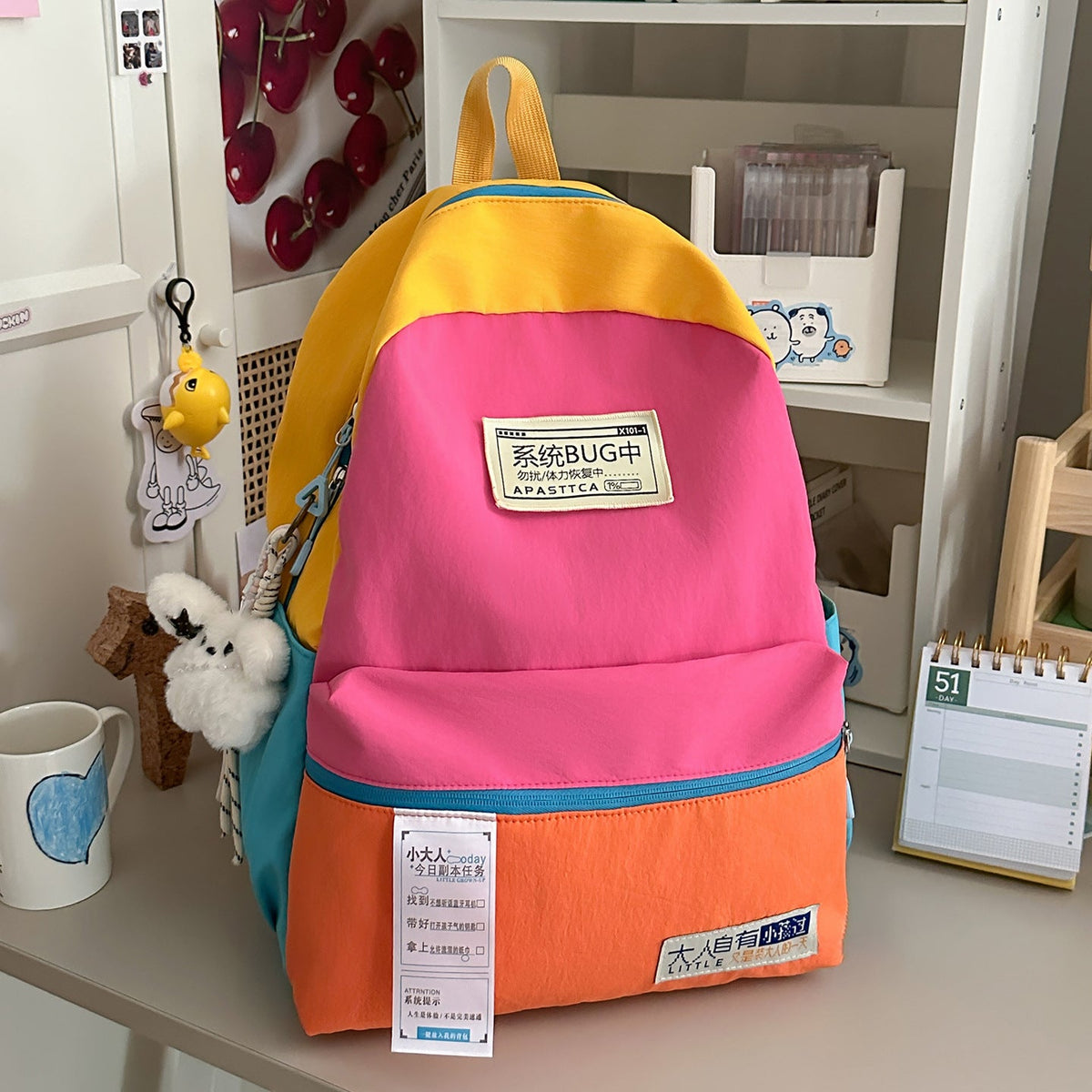 Colorful Multi-Compartment Backpack LoungeYard — product view 6