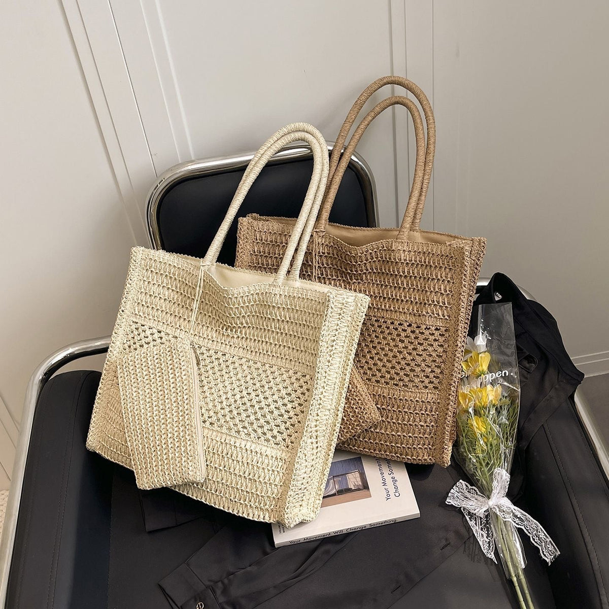 Handbag Made of Natural Weave LoungeYard — product view 3