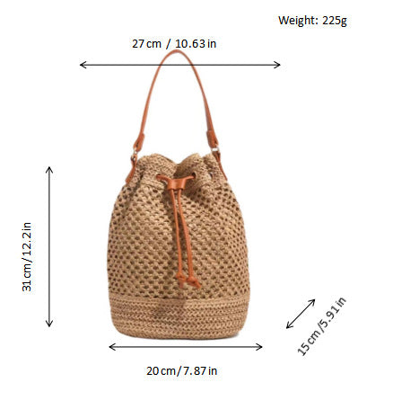 Light Macrame Tote Bag LoungeYard — product view 5