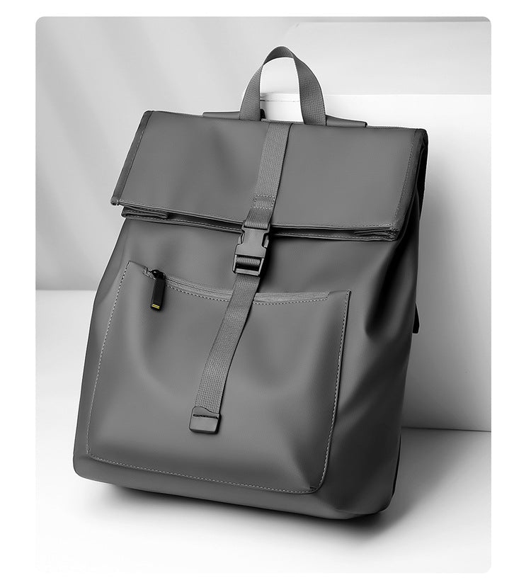 Stylish Rolltop Waterproof Backpack LoungeYard — product view 4