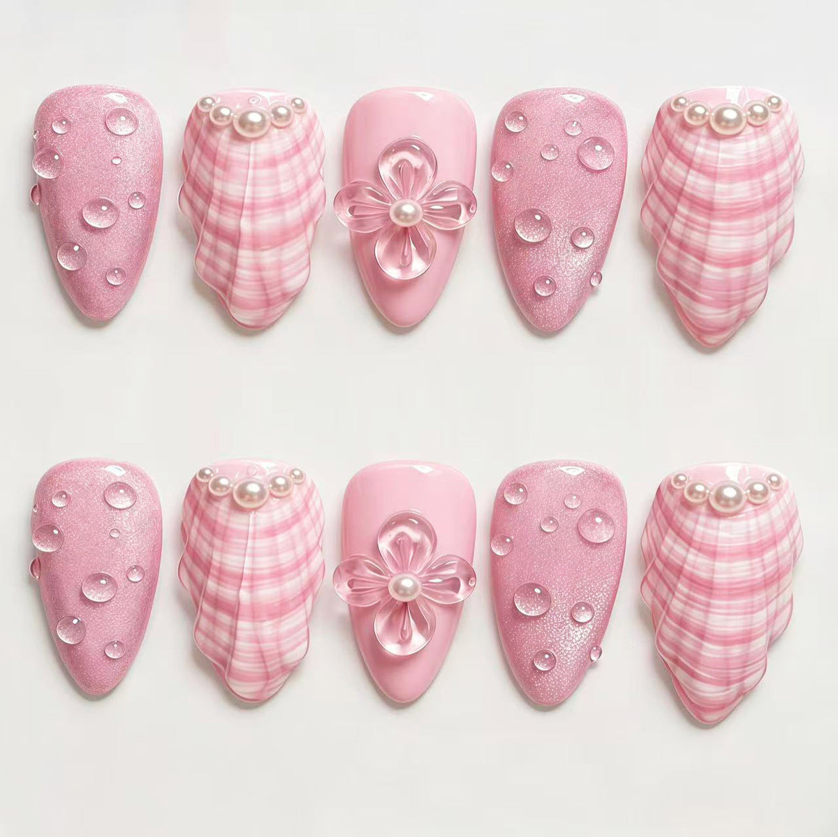 Elegant Decorative Press-On Nail Set 1790745418 — product view 1