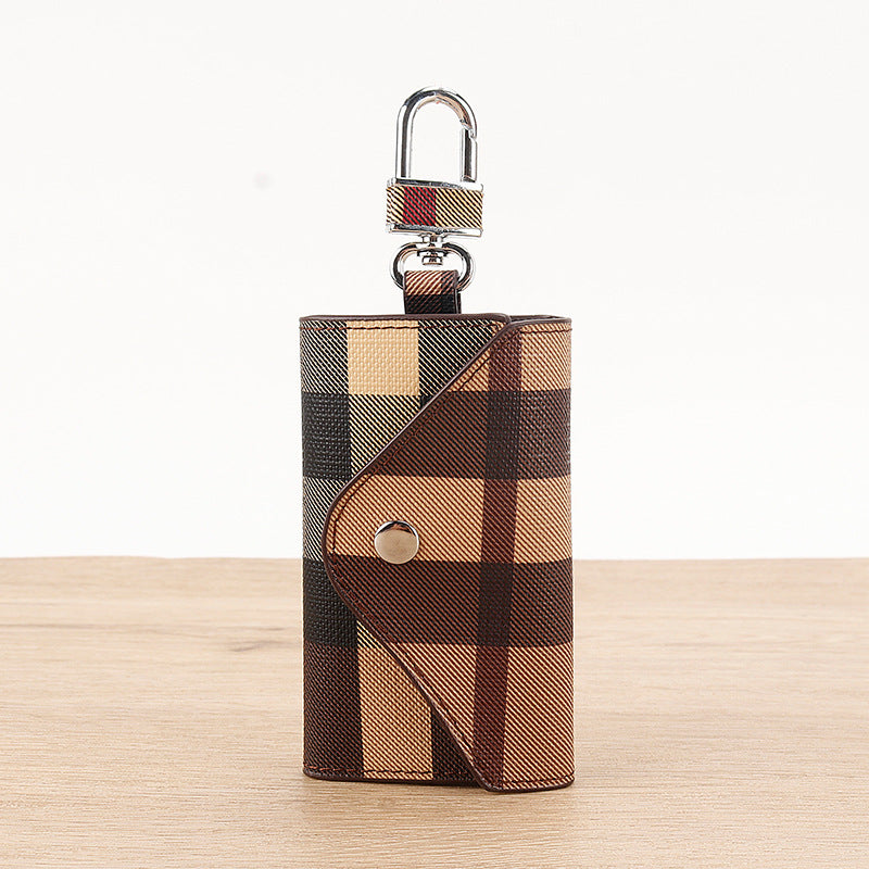 Elegant Plaid Pattern Card Case LoungeYard — product view 6