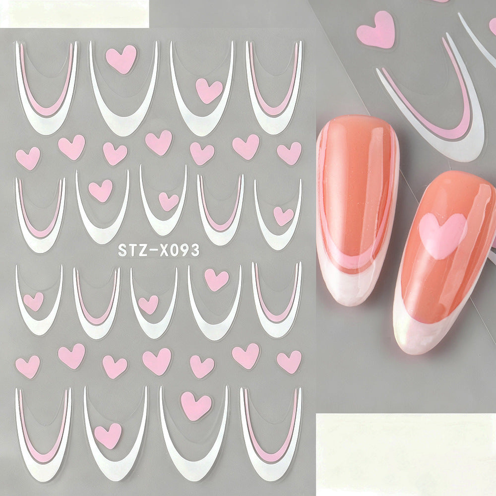 Heart-Shaped Nail Art Stickers — product view 7