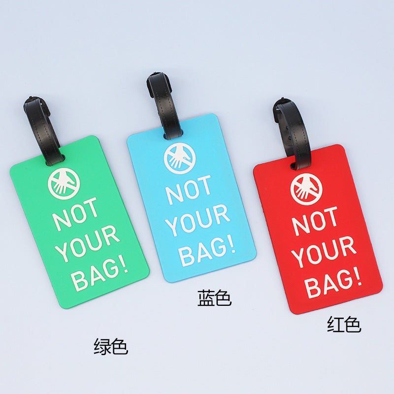 Unisex Luggage Tag with Humorous Statement LoungeYard — product view 6