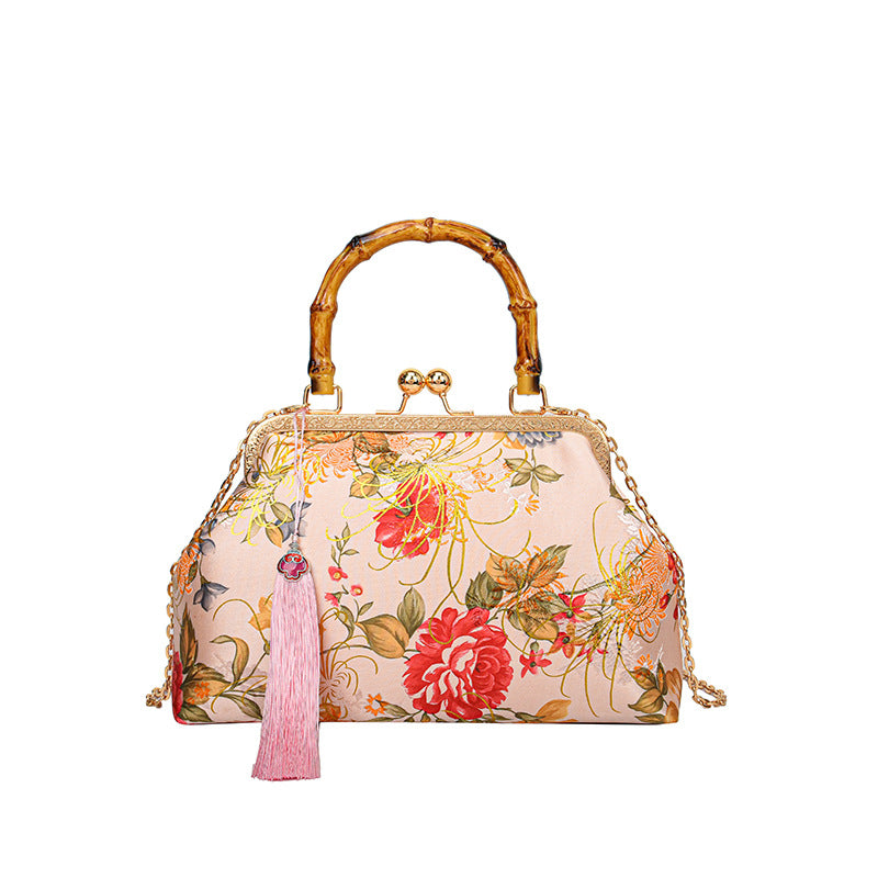Vintage-Inspired Floral Handbag — product view 7
