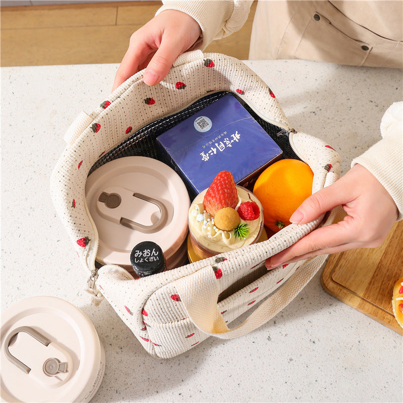 Insulated Lunch Bag with Cute Fruit Design — product view 3