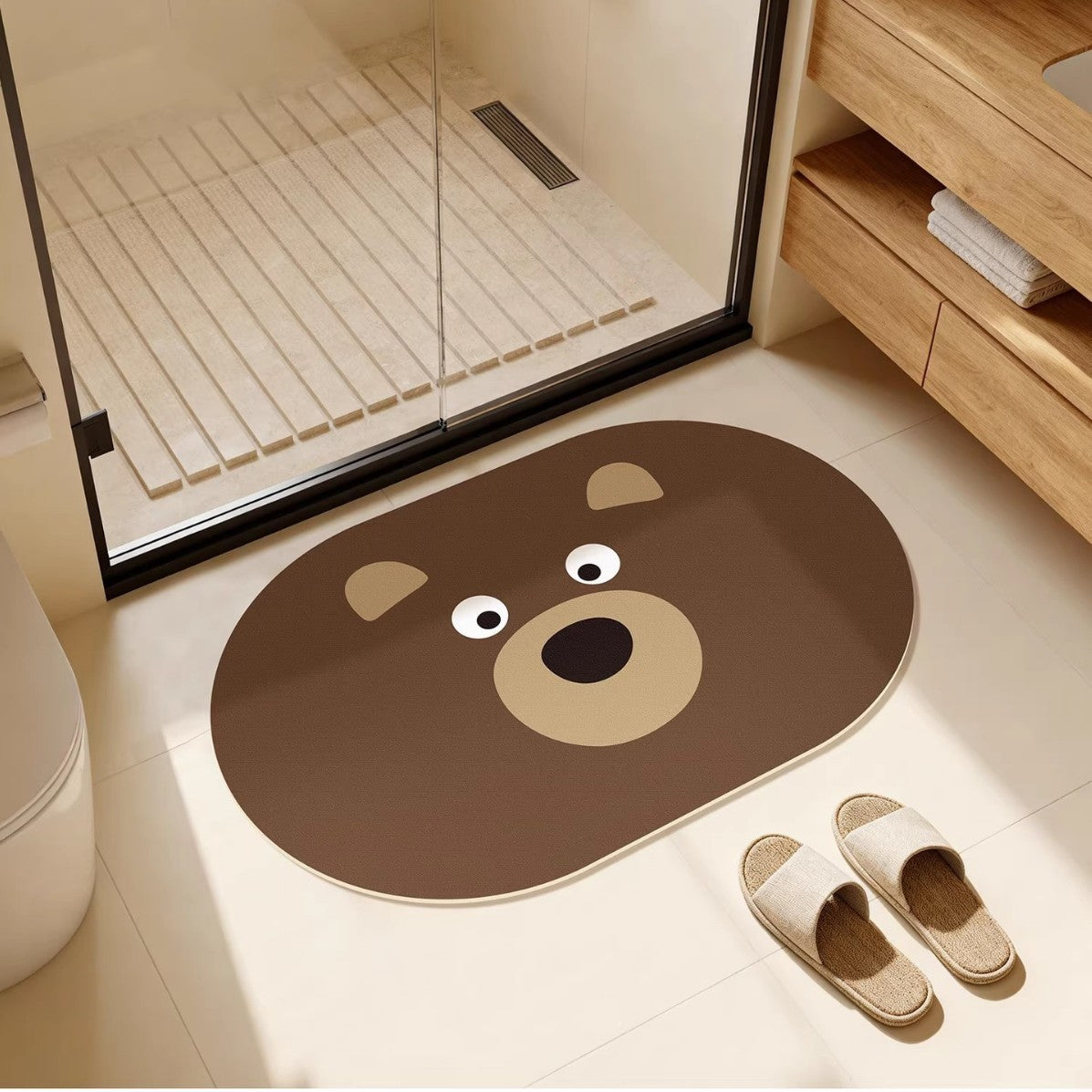 Cute Animal-Themed Non-Slip Bath Mat — product view 2