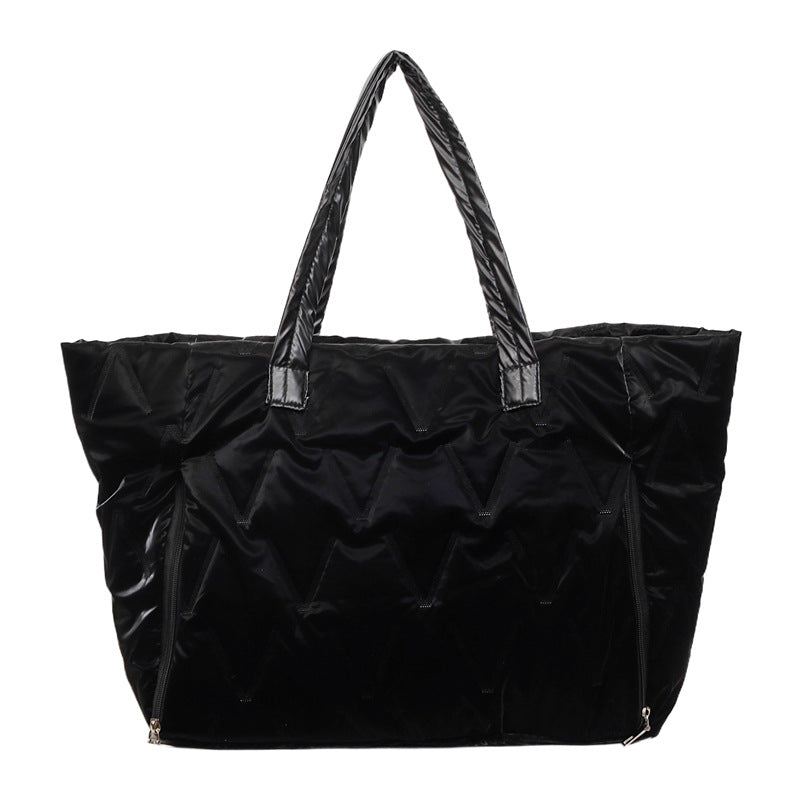 Practical Travel Bag With Structured Outer Material LoungeYard — product view 4