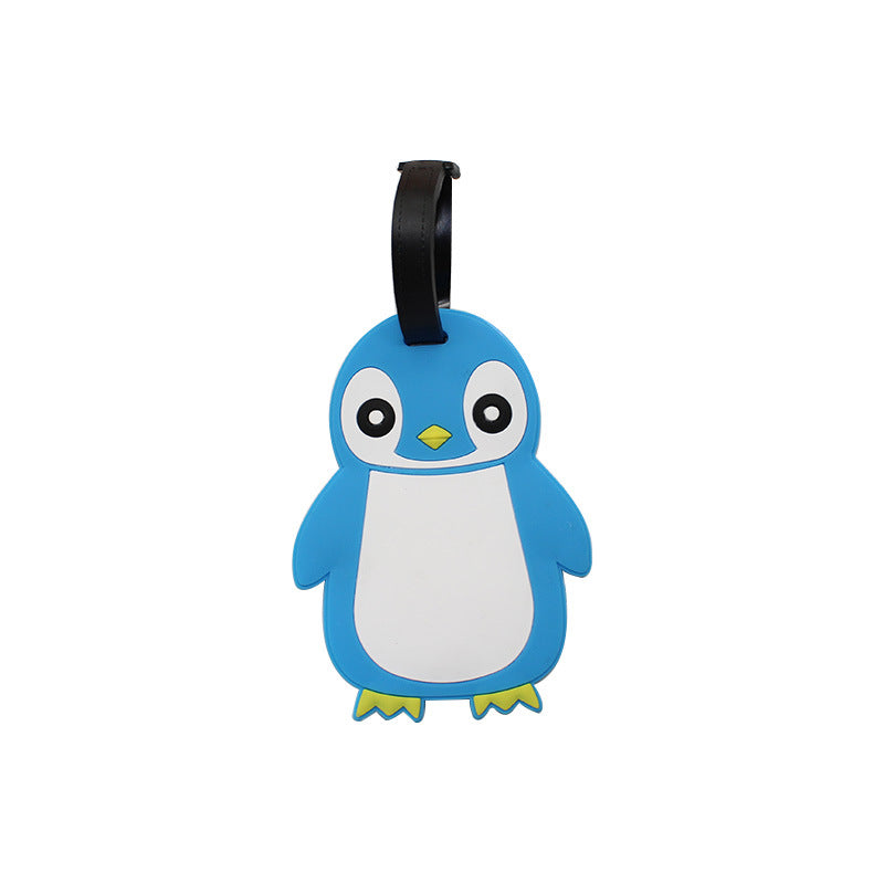 Unisex Cute Penguin Luggage Tag LoungeYard — product view 1