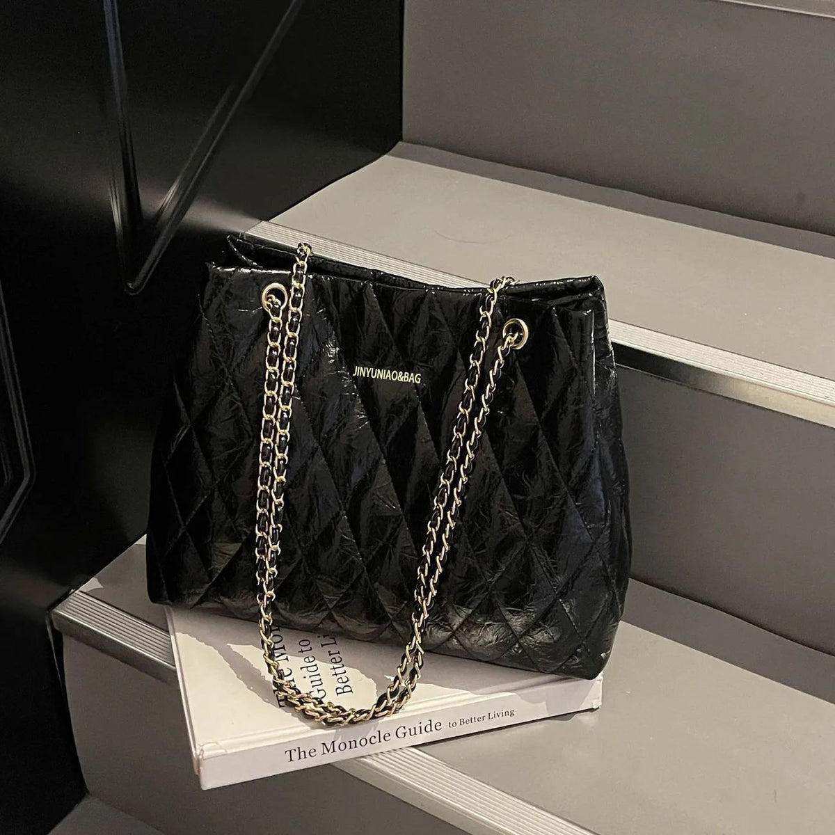 Quilted Chain-Handle Handbag LoungeYard — product view 7