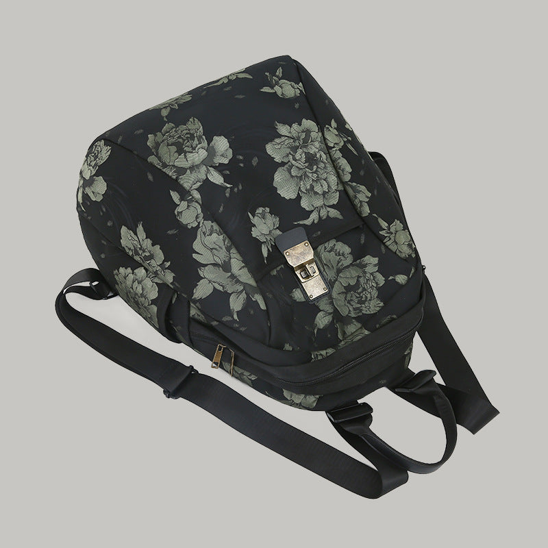Floral Patterned Casual Daypack LoungeYard — product view 7