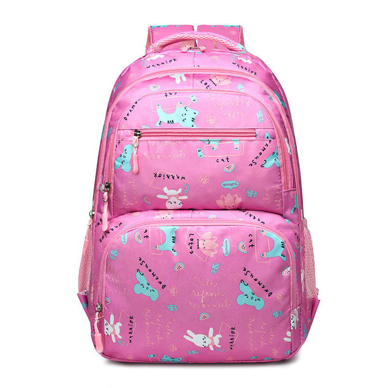 Whimsical Character Design School Backpack — product view 2