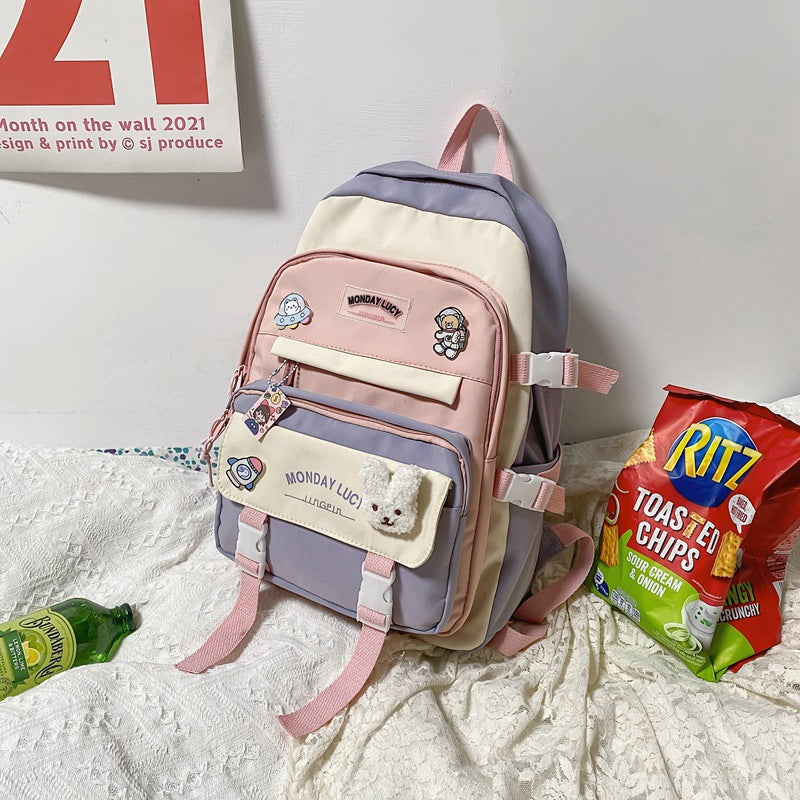 Playful Multi-Pocket Character Backpack LoungeYard — product view 4