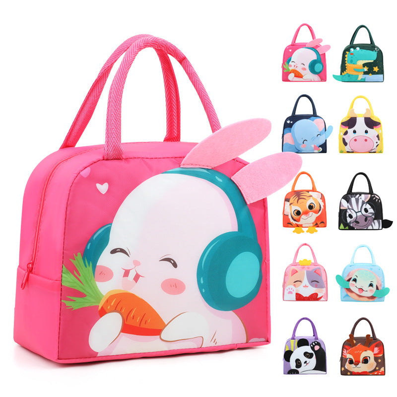 Cute Rabbit-Themed Insulated Lunch Bag — product view 3