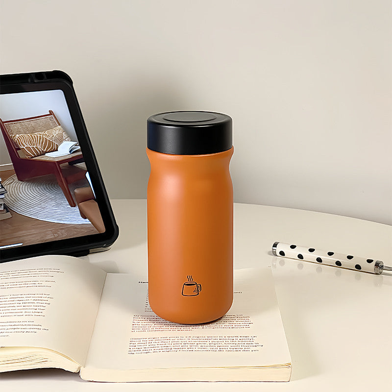 Women’s insulated drinking bottle with practical screw cap and ergonomic design LoungeYard — product view 4