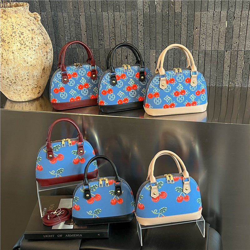 WoEmbroidered Cherry Pattern Handbag LoungeYard — product view 1