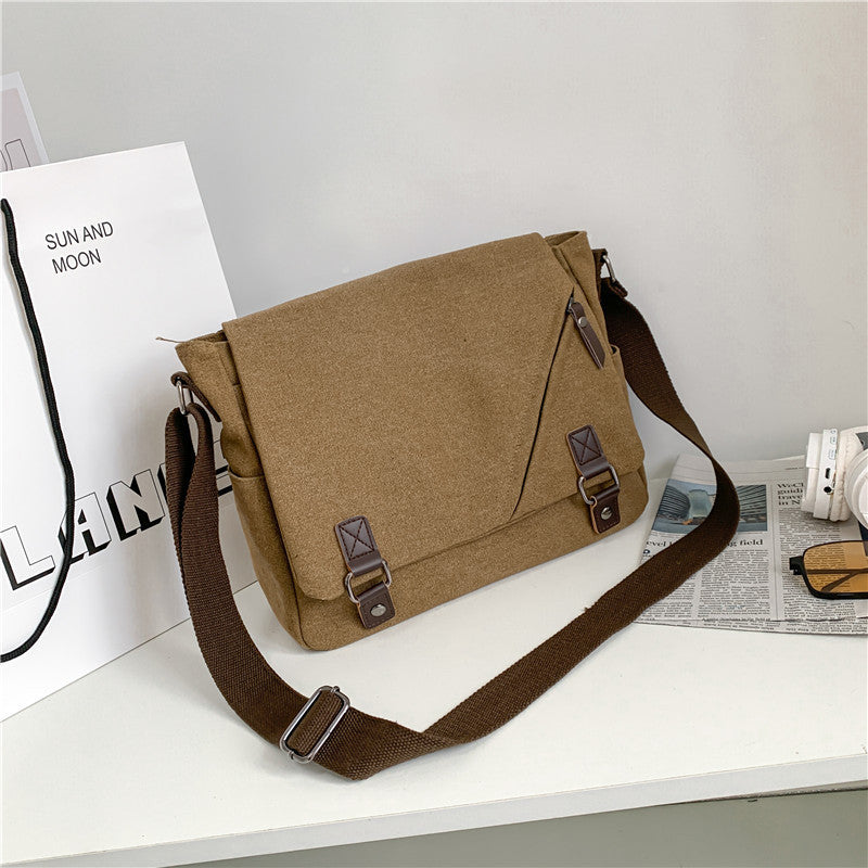 Multifunctional Messenger Bag with Adjustable Shoulder Strap LoungeYard — product view 1