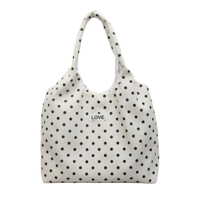 Casual Polka Dot Tote Bag LoungeYard — product view 5