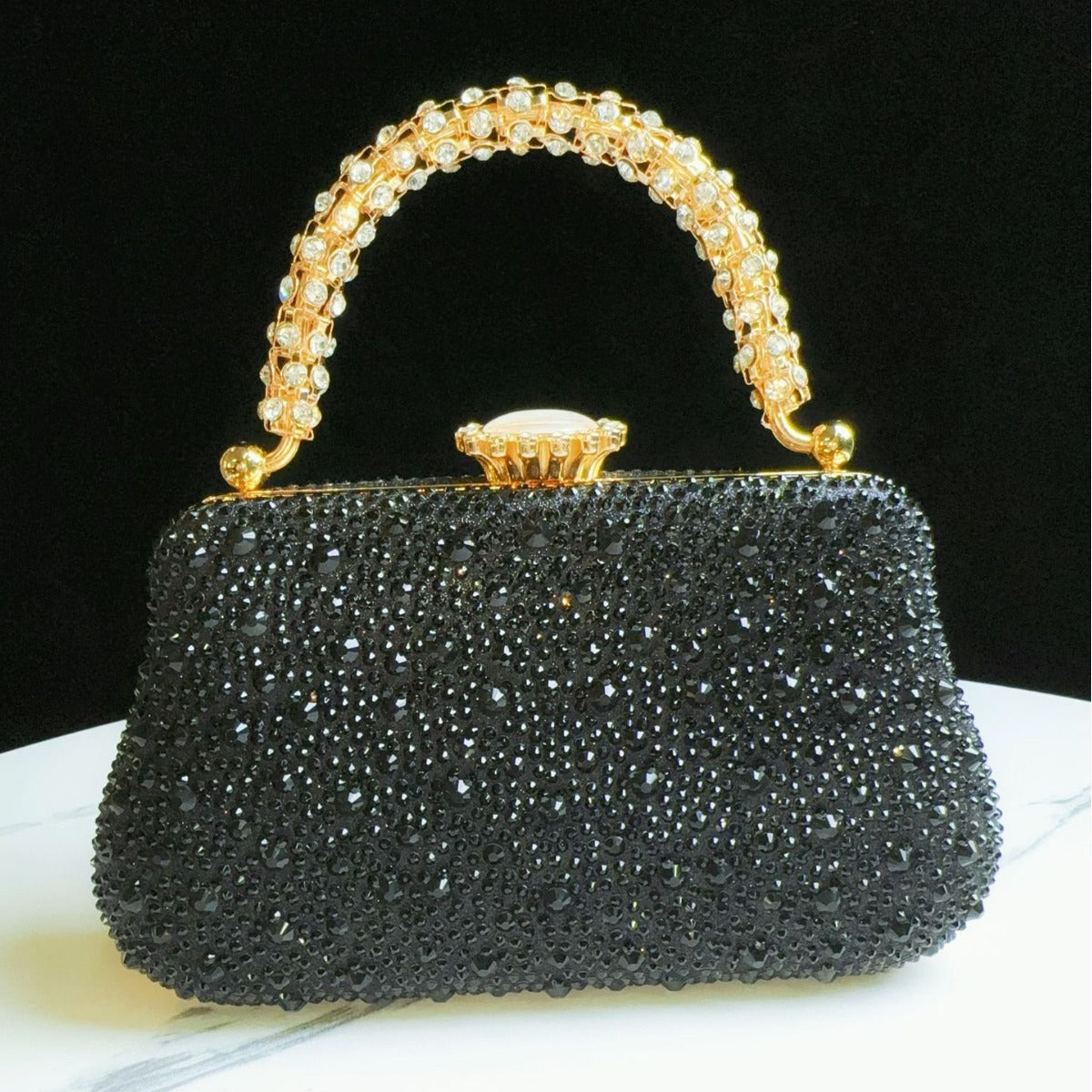Elegant Rhinestone-Embellished Handbag — product view 6