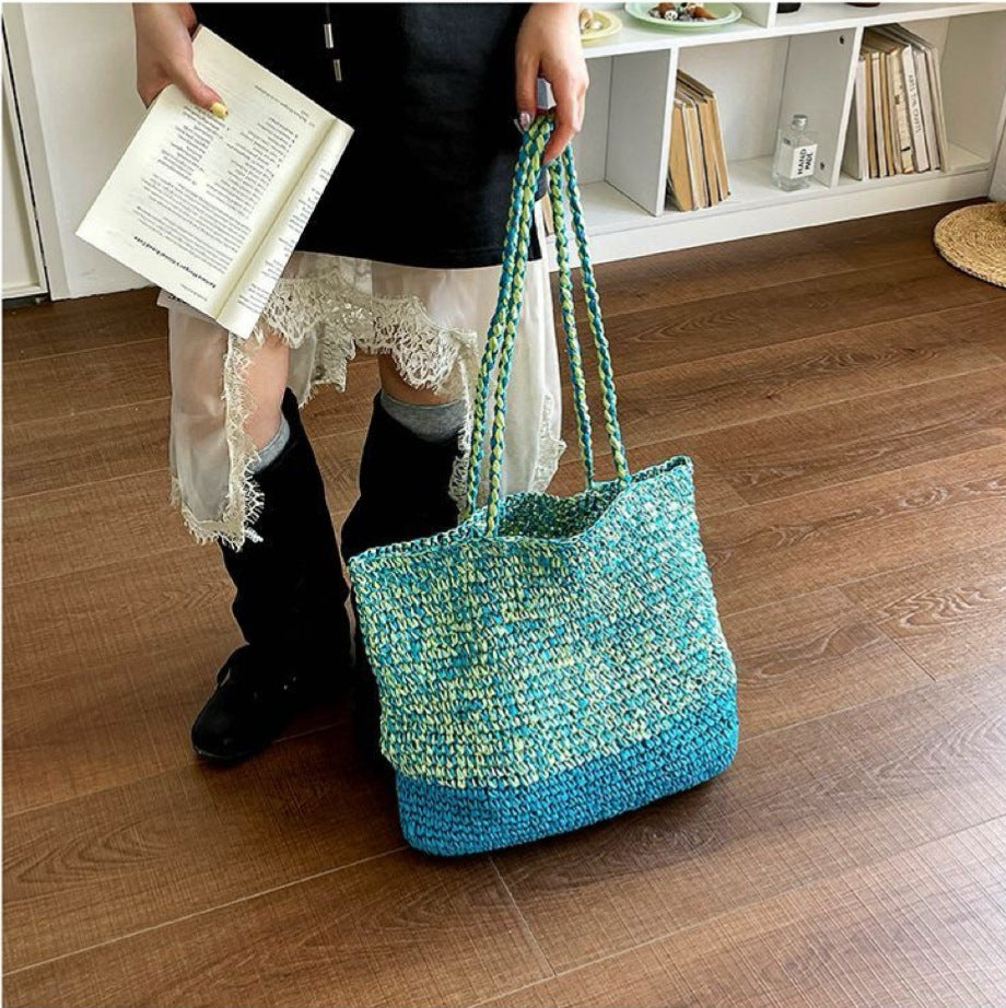 Hand-knotted Tote Bag Made of Sustainable Material LoungeYard — product view 5