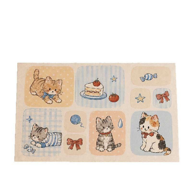 Cute Cat-Themed Indoor Area Rug Bowlift — product view 4