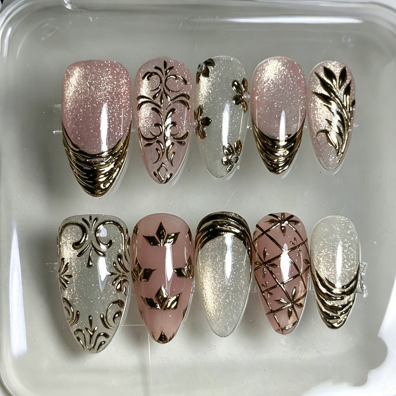 Decorative Elegant Press-On Nails Set — product view 1