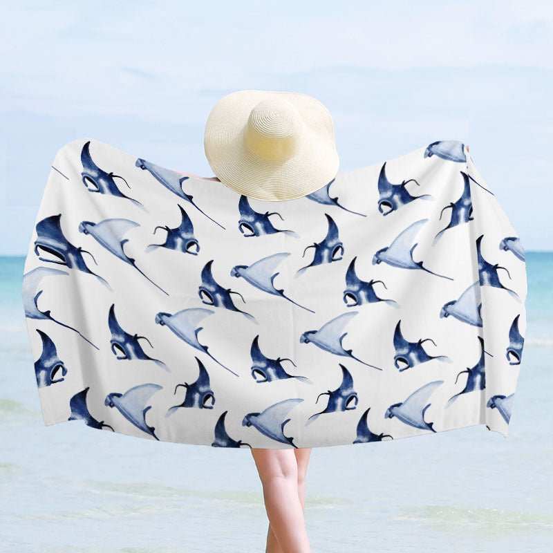 Beach towel with maritime design LoungeYard — product view 5