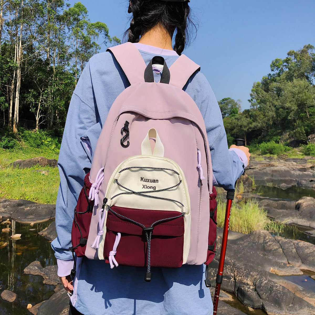 Lightweight Multi-Compartment Outdoor Backpack LoungeYard — product view 2