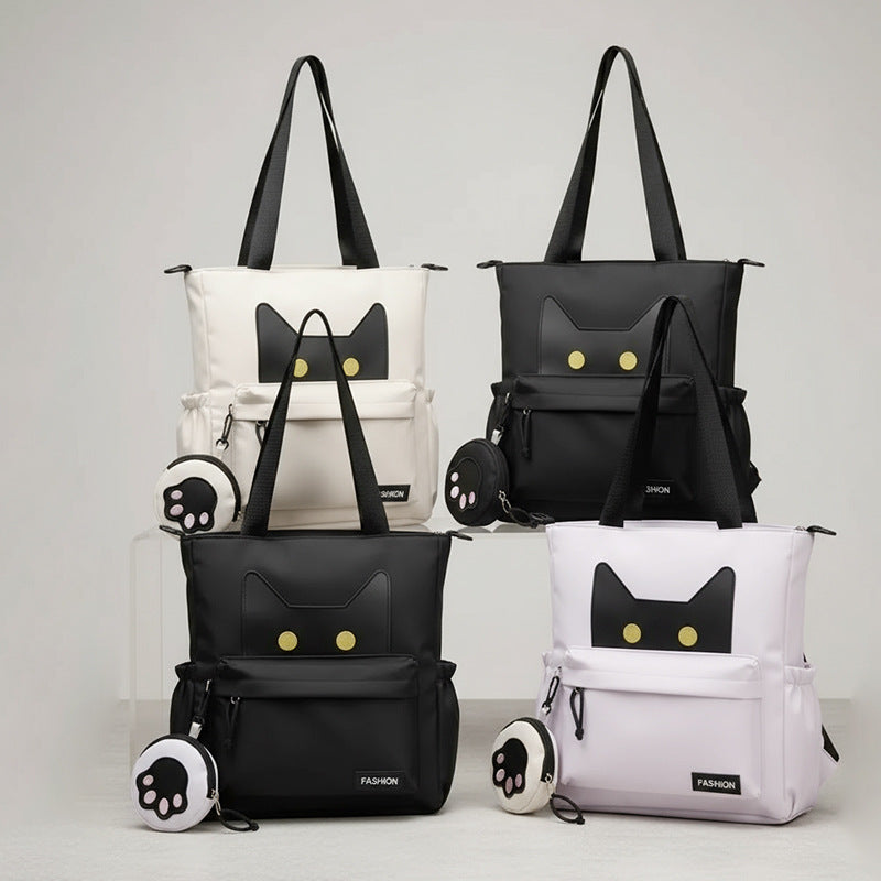 Cute Cat-Eared Tote Bag LoungeYard — product view 4