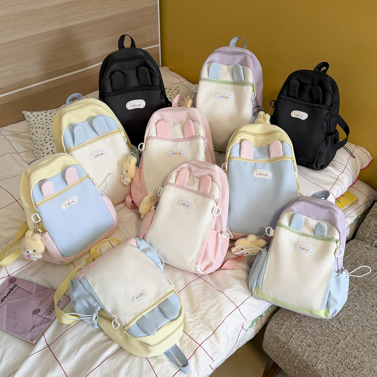 Fun Bunny-Ear Backpack LoungeYard — product view 4