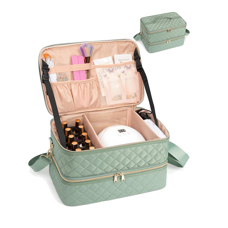 Elegant cosmetic organizer with multiple compartments LoungeYard — product view 6