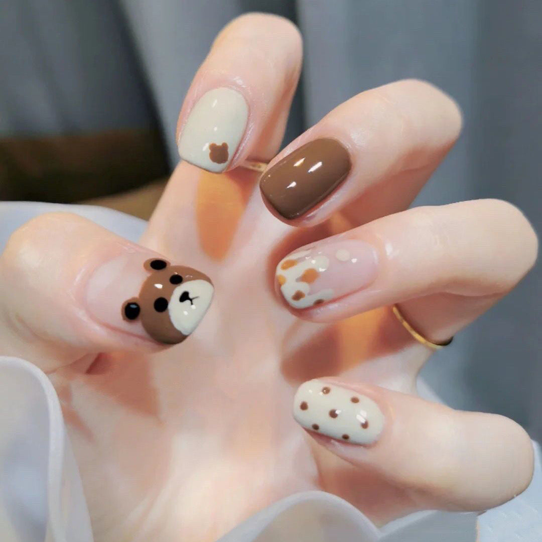 Cute Bear-Themed Nail Art — product view 1