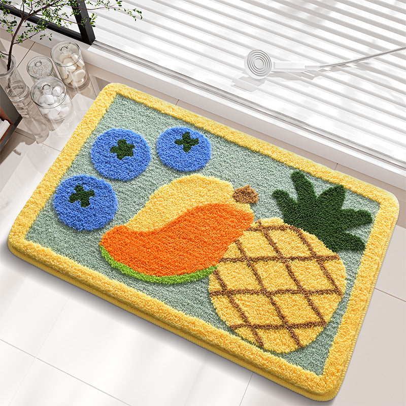 Decorative Fruit Pattern Bath Rug LoungeYard — product view 5