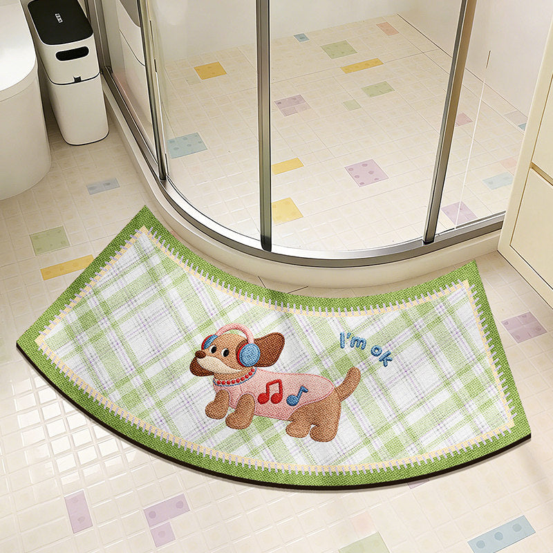 Cute Cat-Themed Decorative Bath Mat — product view 2