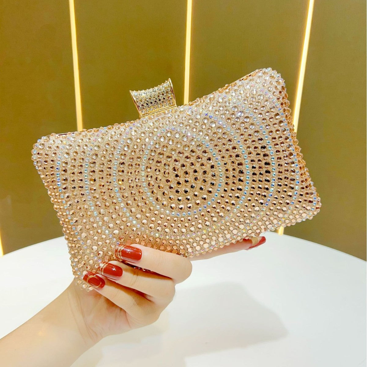 Sparkling Rhinestone Evening Clutch — product view 7